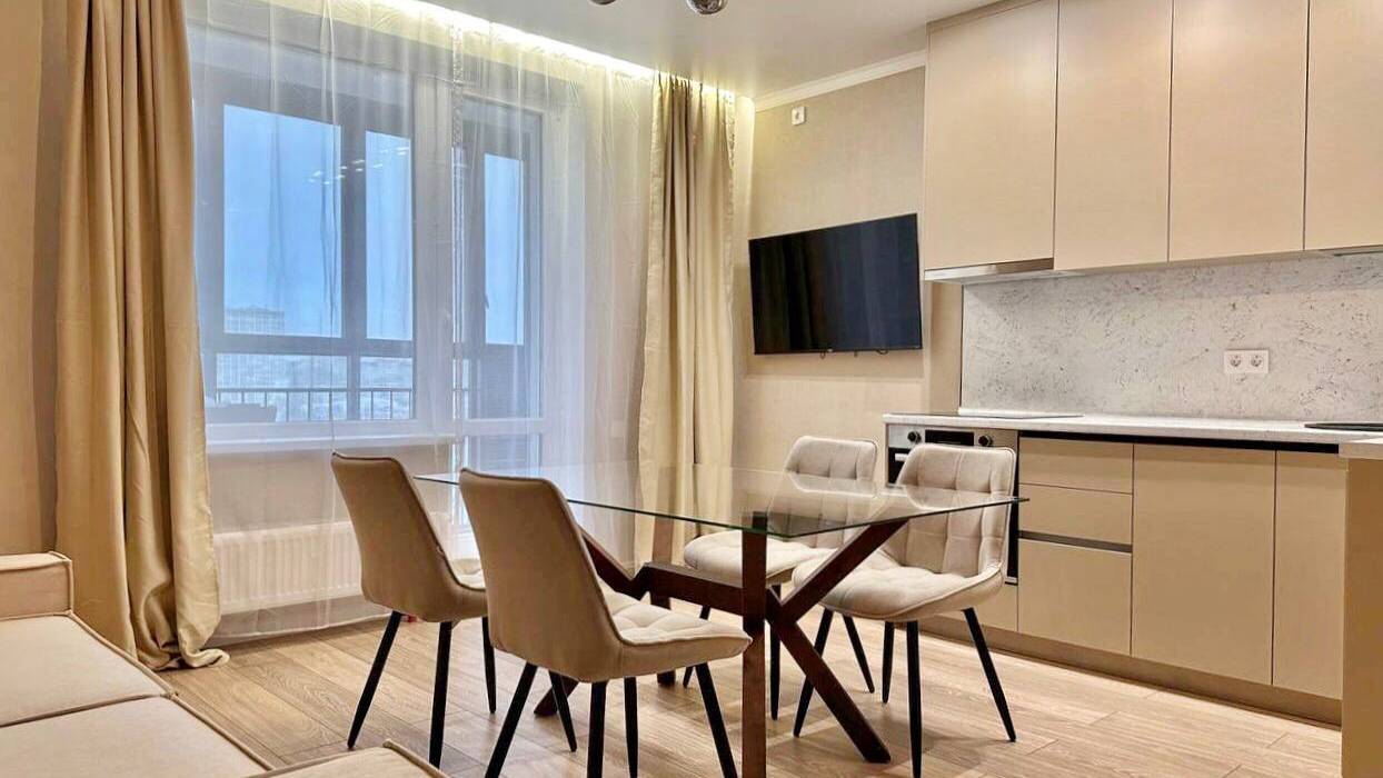 ЕВРО 2 ком. квартир 44,6 м² С РЕМОНТОМ в жилом комплексе МЕЧТА. г. Казань