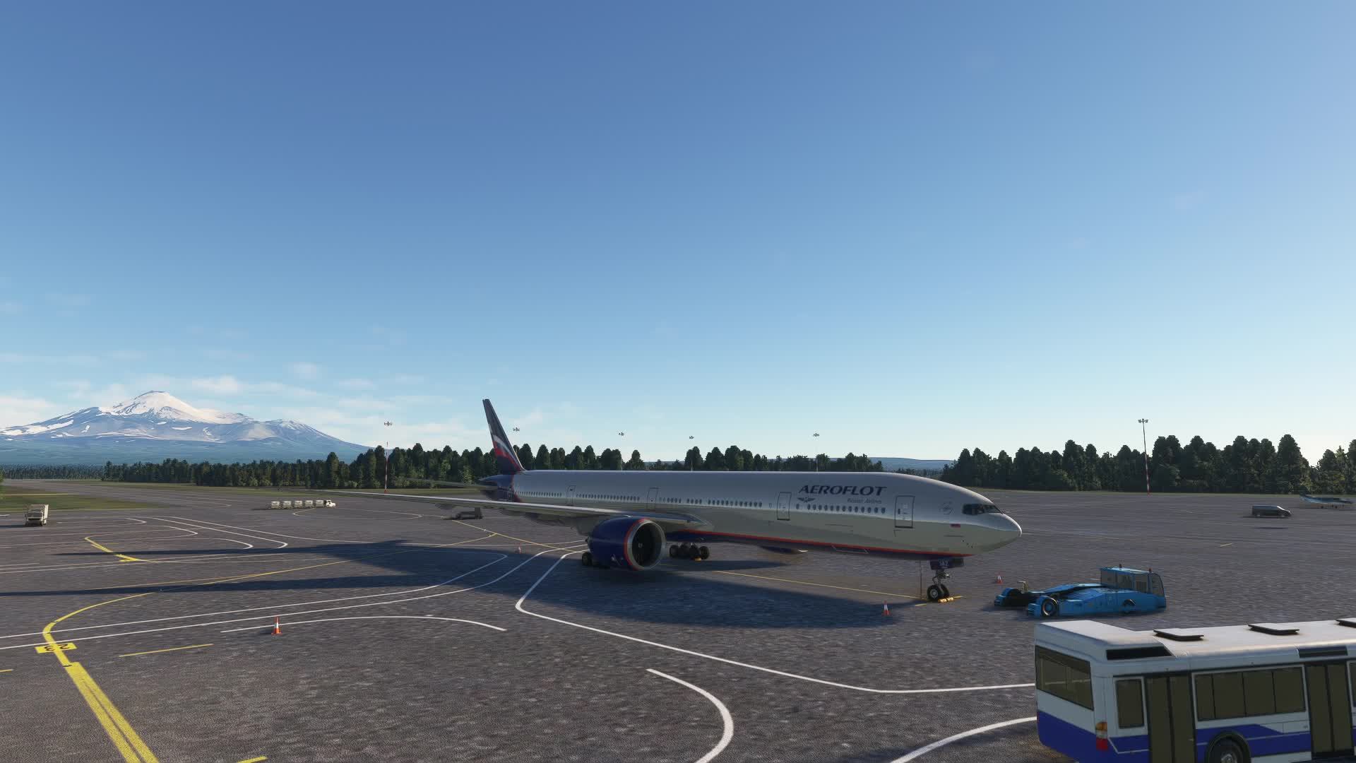 Полет на Боинге 777-300ER с Камчатки в Анкоридж