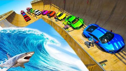 Испытание на рампе 🚗 Супергерои + эпические автомобили GTA 5! 🕷️ Любимые игры Человека-паука