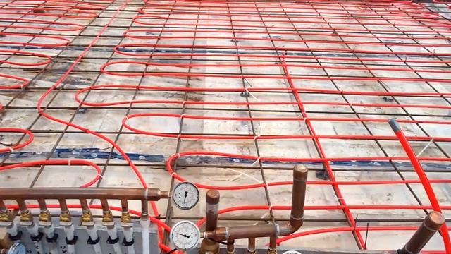 Pressure testing in-slab radiant heating manifolds and waterlines
