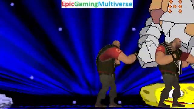 Team Fortress 2 Characters (The Heavies) And SpongeBob VS Regirock In A MUGEN Match / Battle / Figh