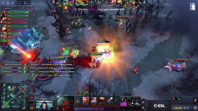 Dota2 - Team Aster Vs 9 Pandas - Game 3 - DreamLeague Season 20 - Group Stage 2