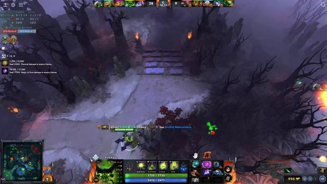 Dota 2 Pugna Incredible LifeDrain + Dagon