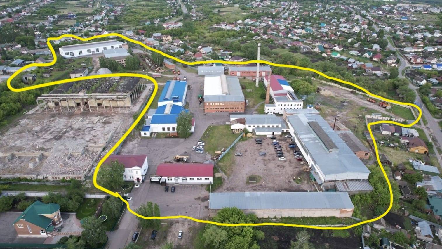 Пролёт над территорией