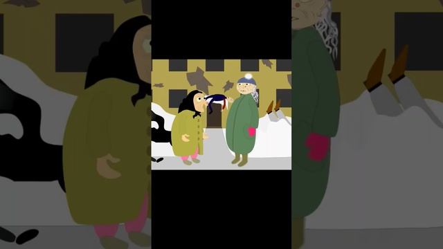 Бабушка,там кто то под дверью насрал,оригинал