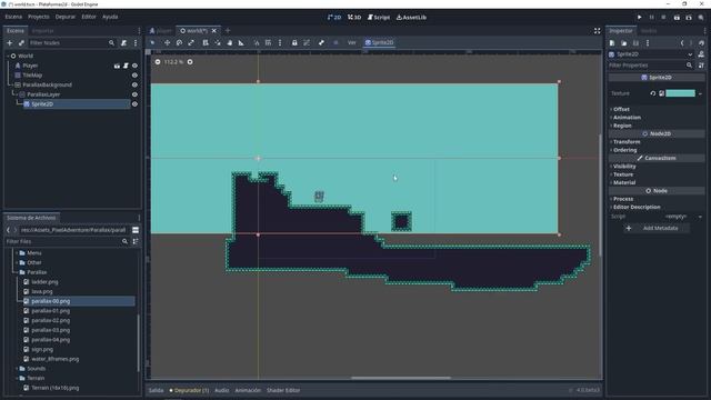 Autotile Y Parallax Background Curso Godot 4 Plataformas 2D | Tutorial Principiante |