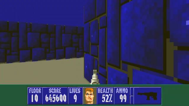 Let's Play Wolfenstein 3D - E3M10: PACMAZE!!!.