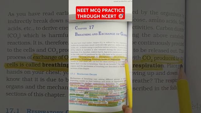 1-BREATHING AND EXCHANGE OF GASES QUESTION PRACTICE# NEET2025#DREAM AIIMS DELHI#trending#DOCTOR#11T