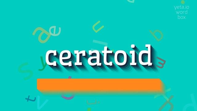 CERATOID - HOW TO PRONOUNCE CERATOID?