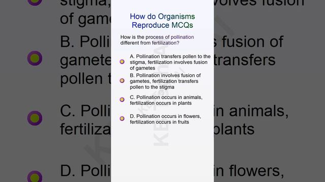 TOP 50 MCQ How Do Organisms Reproduce 9