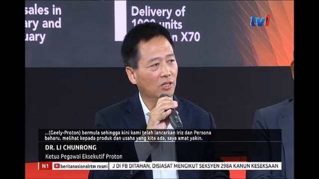 N1 – PROTON SASAR 30% PENINGKATAN JUALAN PERSONA DAN IRIZ  [12 MAC 2019]