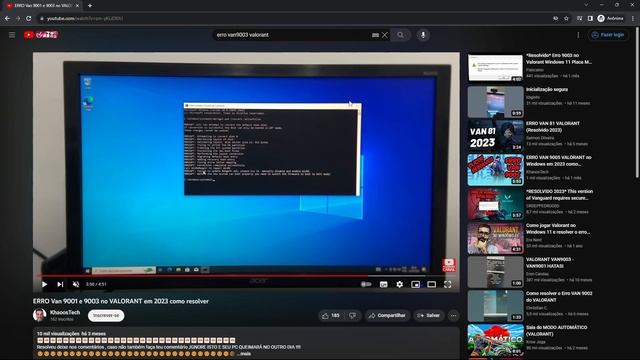 VALORANT Não Funciona ERROS E Soluções 9003 9001 9005 Em 2023