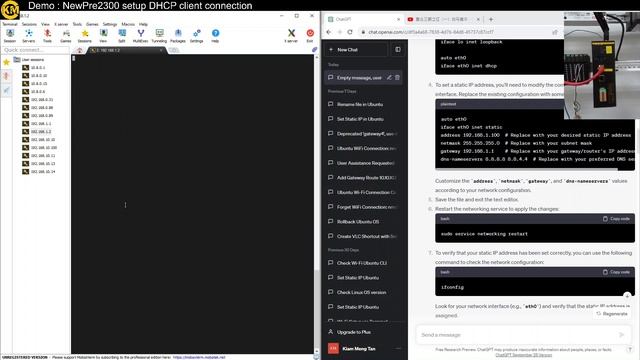 3_Demo_ NewPre2300 Setup DHCP Client Connection