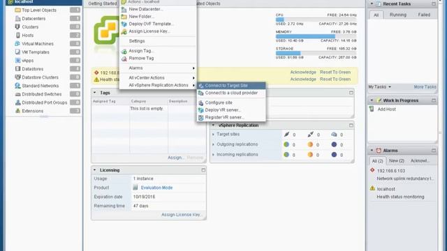 Configure VMware VSphere Replication Appliance 5.5