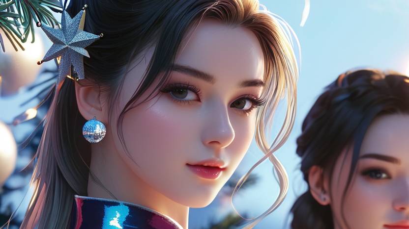 Anime Girls In New Year's Costumes