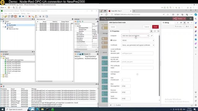 7_Demo_ Node-Red OPC-UA Connection To NewPre2300