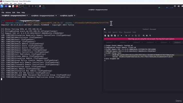 AD Pentest 05 Module  - 62 -Cross Forest Trust Abuse Via Golden Ticket Attack