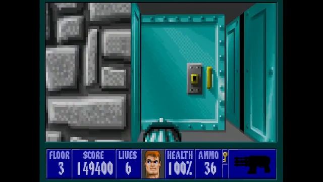 Wolfenstein 3D XBLA E1 Floor 3 I Am Death Incarnate 100% 3:38