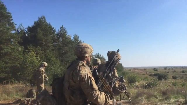 Trench Warfare In 2017. Combined Arms Live Fire, Battle Group Poland. (2d Cavalry Regiment)