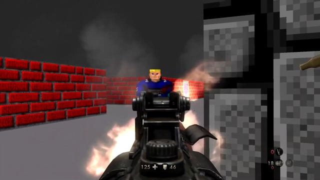 Wolfenstein: The Old Blood - Nightmare! Easter Egg: Wolfenstein 3D - E1M9 (2015)