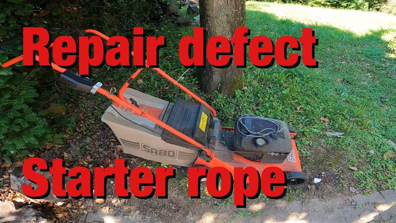 Sabo Lawnmower Repairing The Starter Rope! #Sabo #lawnmower #lawnmowerrepair #mowerrepair