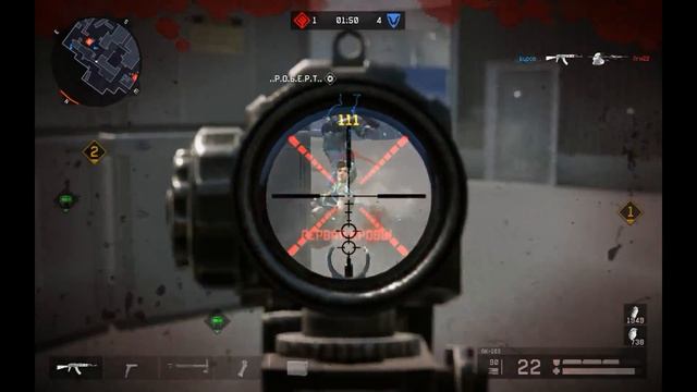 Warface игра в троём против шести + Мозголом