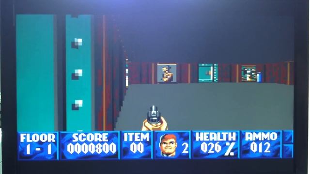 Wolfenstein 3D For Apple IIGS Running On AmigaOS 4 Under KEGS Emulator