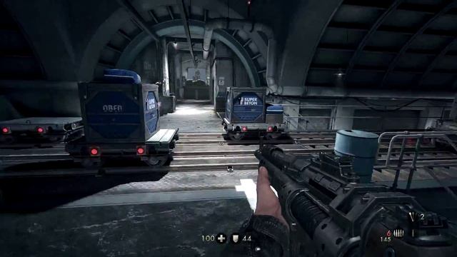 Spooky Iron Giant Monster :: Wolfenstein The New Order - #4 - Down Right Dumb