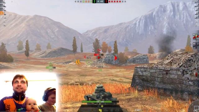 Первый раз играю в танки  World Of Tanks