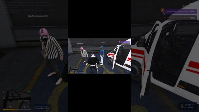 несчастный случай на парковке 2 в Gta5rp Shorts #shorts