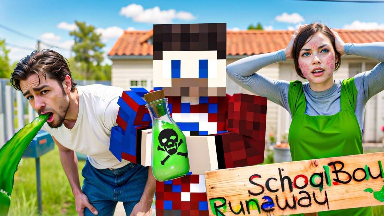 😱ОТРАВИЛ ЗЛЫХ РОДИТЕЛЕЙ в SCHOOLBOY RUNAWAY в Майнкрафт..