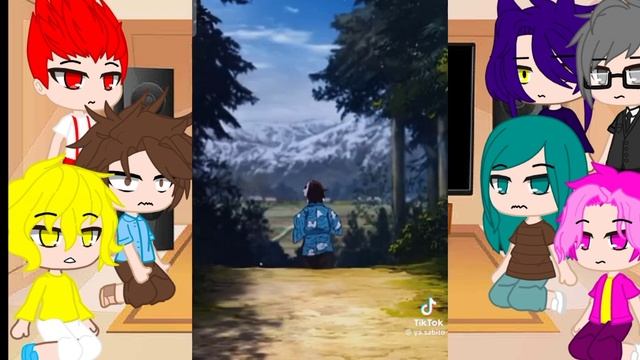 Реакция 13 карт на Вару как на Танджиро