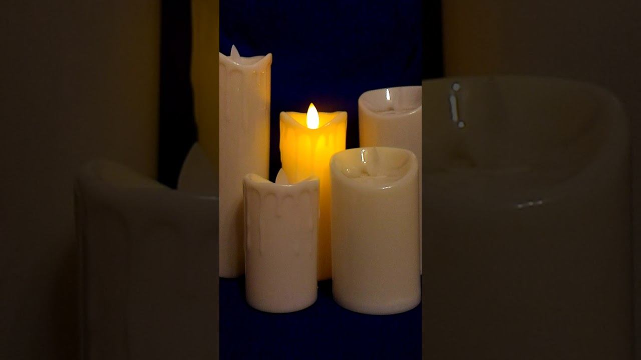 Свечи на батарейках с эффектом живого пламени