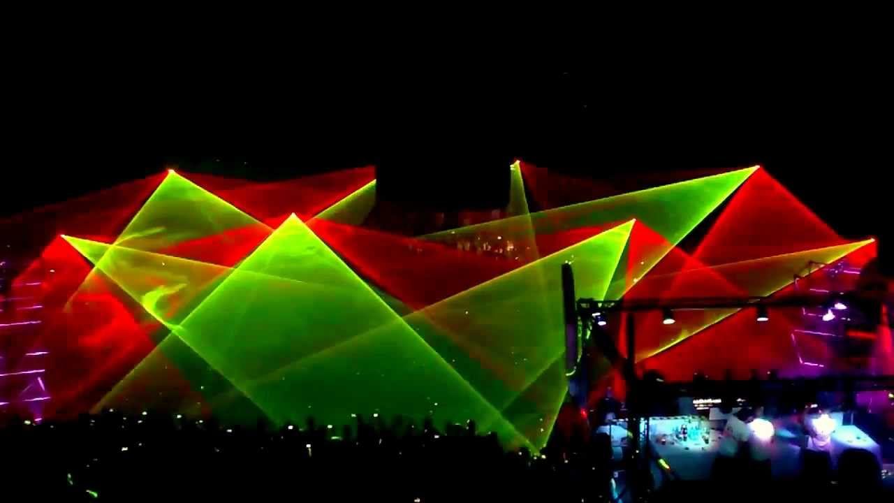 Mayday 2012 Poland - Katowice - Members of Mayday - Laser show HD 12
