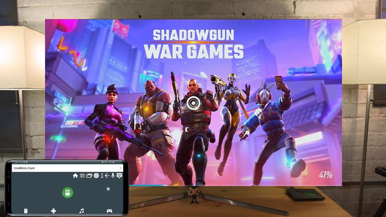 Shadowgun War Games On Shield Android TV With DroidMote