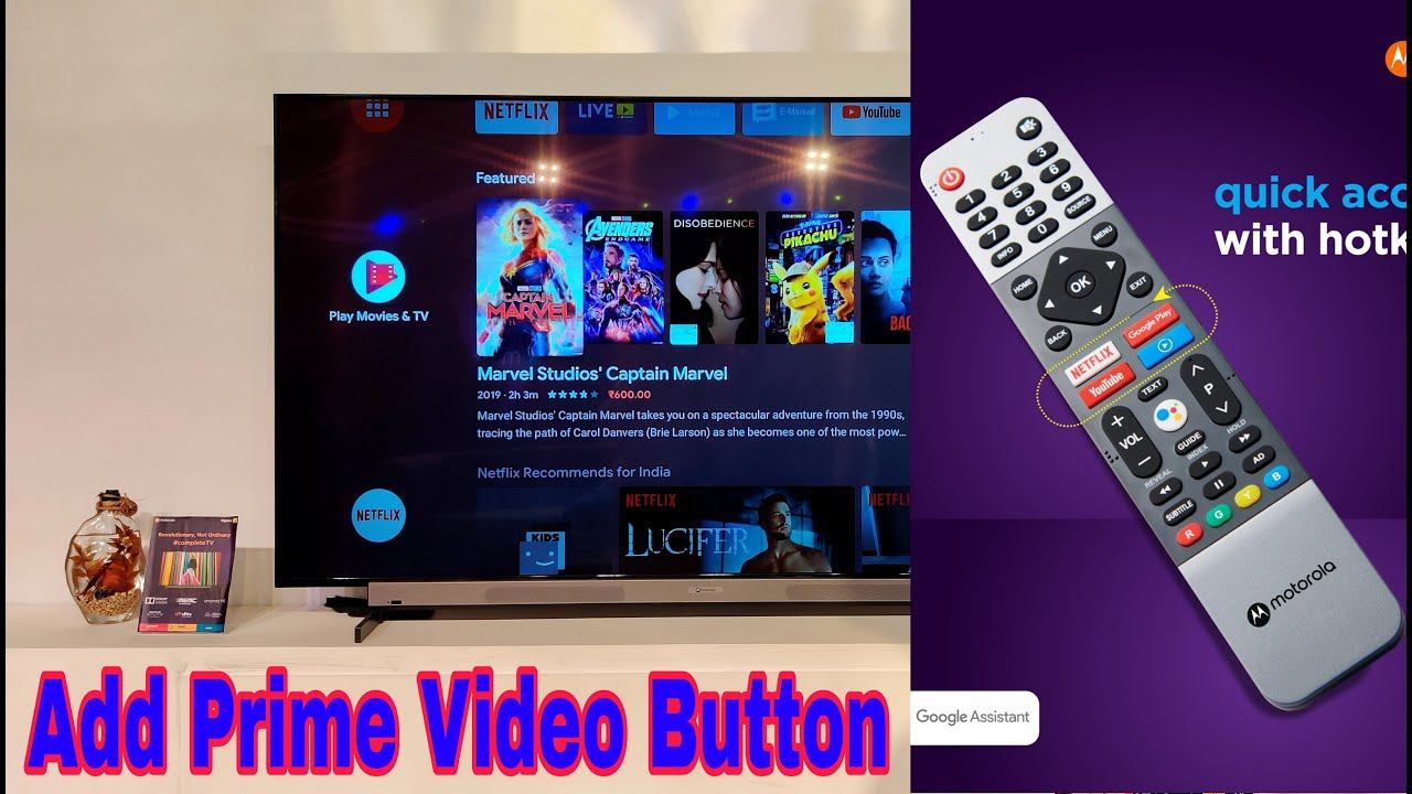 Add Prime Video/Any App Button In Motorola ZX2 Tv/Any Android Tv Remote|Technical Gaurav|