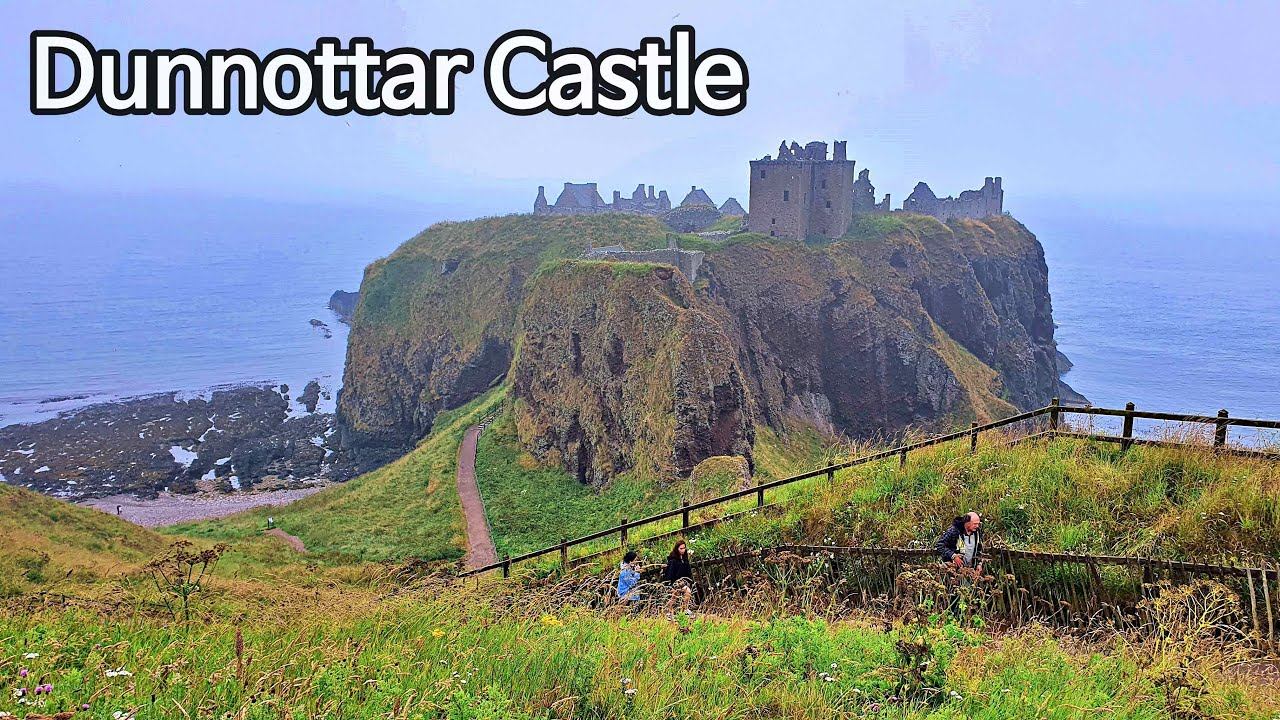 Astonishing Dunnottar Castle Scotland  Relaxing  Calm music  Nature Sound