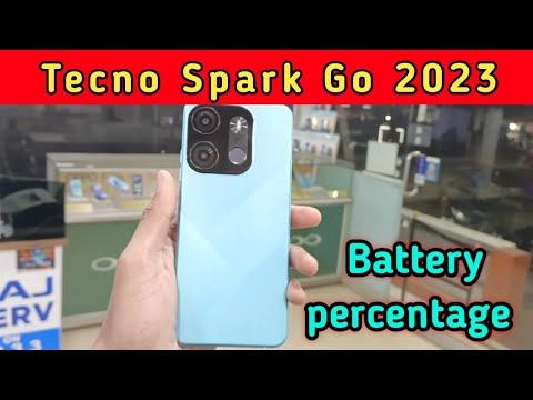 Tecno Spark Go 2023 battery percentage setting Tecno Spark Go 2023 show battery percentage