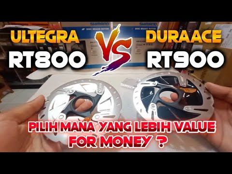 Review Perbandingan Disc Brake Rotor Shimano Ultegra RT800 Vs. Duraace RT900. Cakram Sepeda Balap