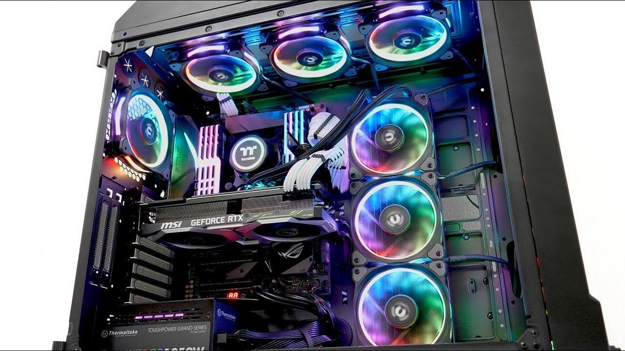 Thermaltake View71 RGB  RTX2080 Gaming PC Build  4K60p