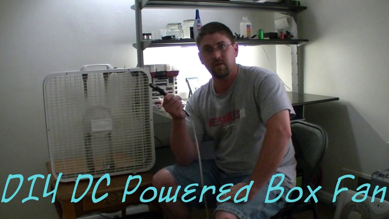 DIY DC Powered Box Fan Conversion