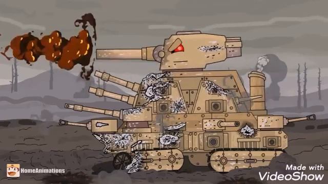 ОН МОНСТР - клип Мультики про танки (HomeAnimations КВ-44М) 2