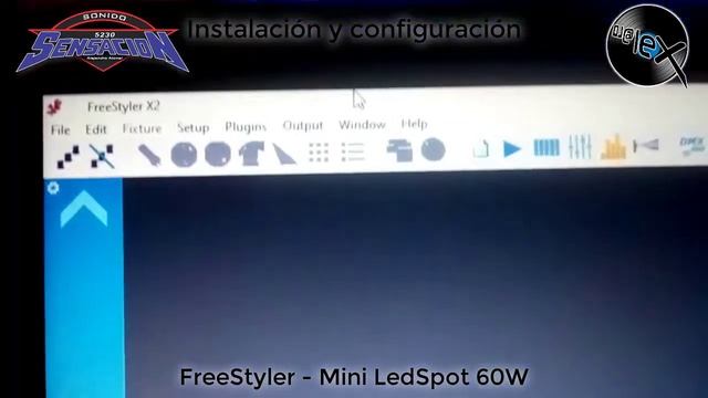 Instalacion y configuracion FreeStyler - Mini LedSpot 60W