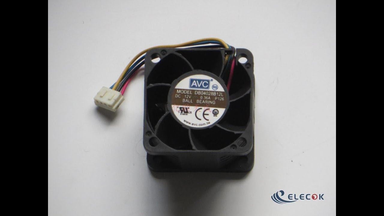 DB04028B12L  P126   12V 0.36A  4wires Cooling Fan