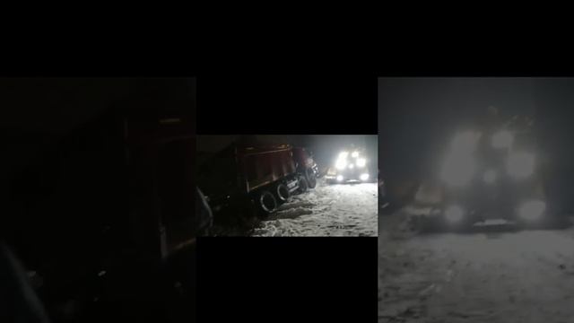 Грузовой эвакуатор. Снова вытаскиваем груженый самосвал.