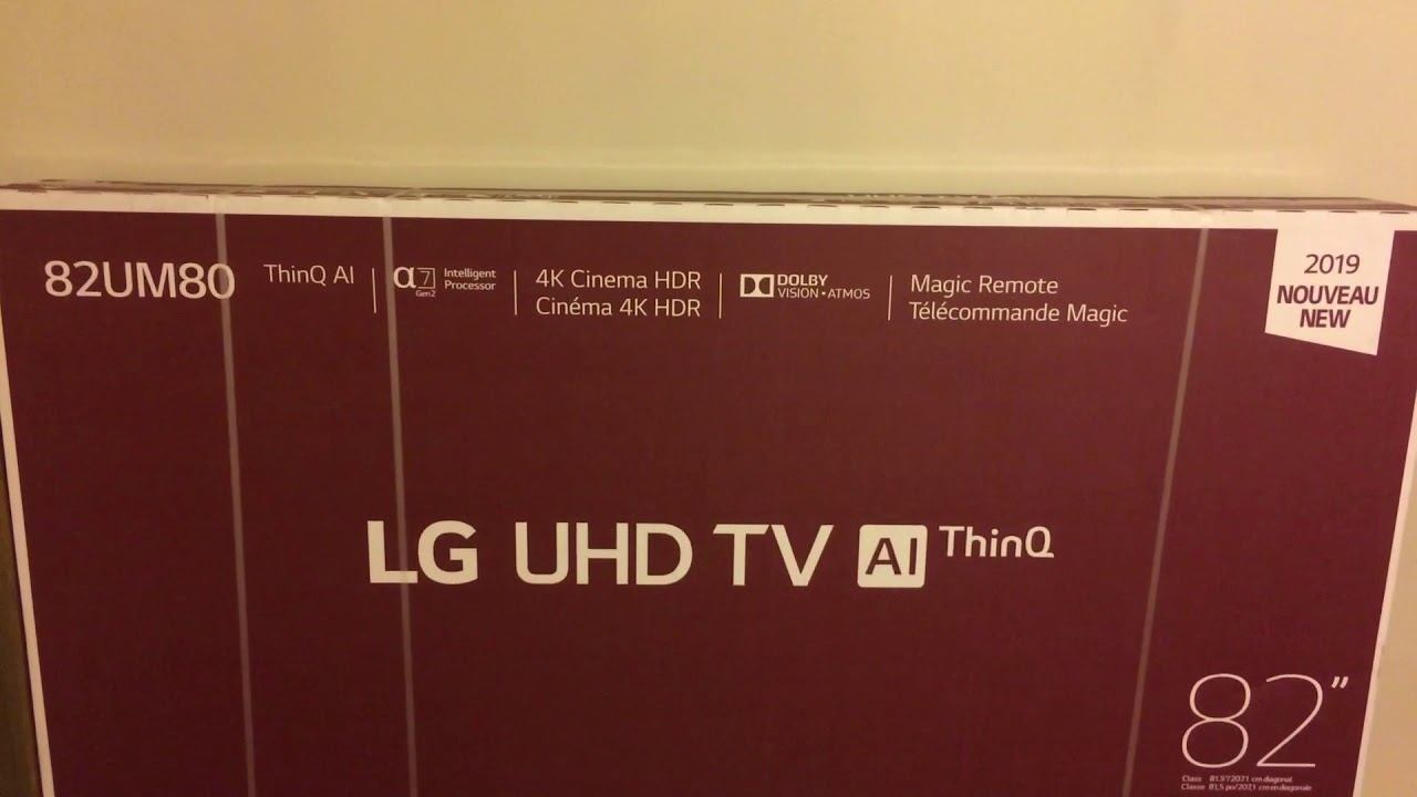 Unboxing The LG UHD TV AI ThinQ 82 Inches