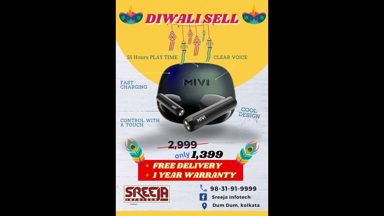 MIVI Sell Is Running At Sreeja Infotech. Free Delivery At Your Location.