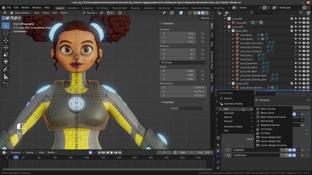 03-06 Weight Painting The Armor