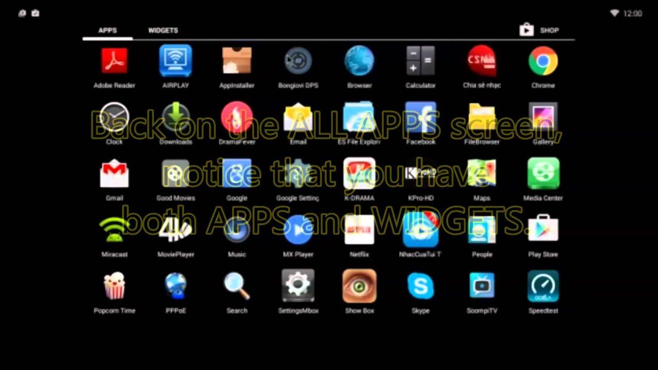 PAX Entertainment System: Add & Delete Apps/Widgets From 