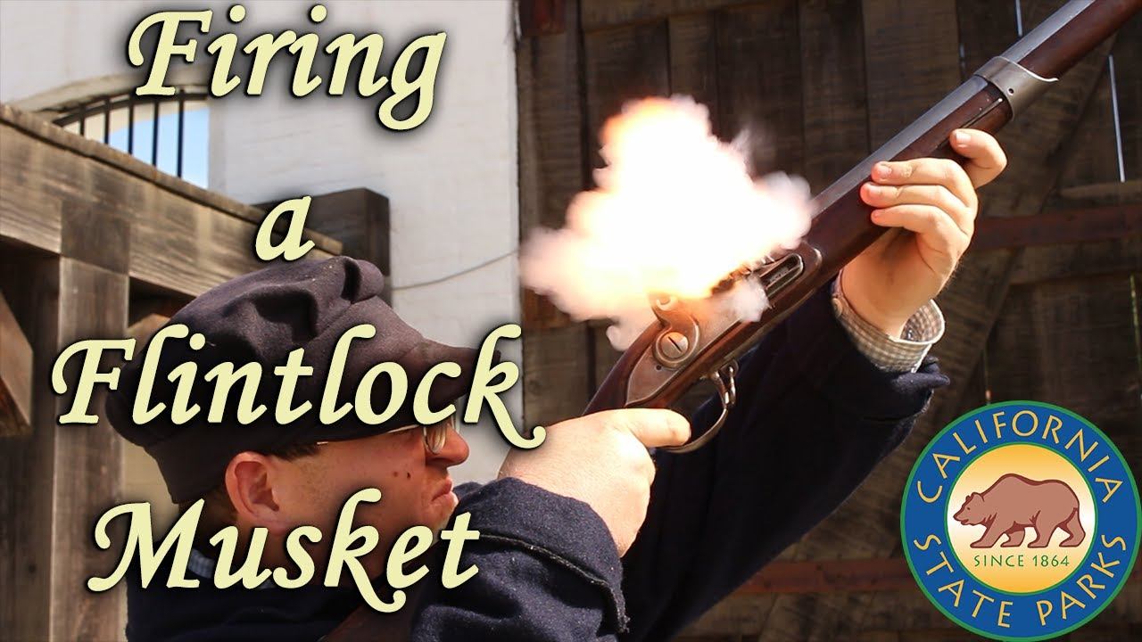 The Charleville Musket - Firing A Flintlock Musket At Sutter's Fort